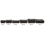 Fold-Pak 01BPBLACKM Bio-Pak Black Microwavable Paper #1 Take-Out Containers 4 3/8 Fold-Pak 01BPBLACKM Bio-Pak Black Microwavable Paper #1 Take-Out Containers 4 3/8