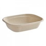 World Centric 30 oz. PLA Lined Compostable Fiber Box - 400/Case