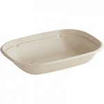 World Centric 30 oz. PLA Lined Compostable Fiber Box - 400/Case