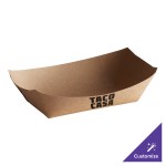 #100 1 lb. Natural Eco-Kraft Customizable Paper Food Tray - 1,000/Case #100 1 lb. Natural Eco-Kraft Customizable Paper Food Tray - 1,000/Case