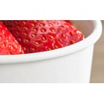 Choice 16 oz. White Double Poly-Coated Paper Food Cup with Vented Paper Lid - 250/Case Choice 16 oz. White Double Poly-Coated Paper Food Cup with Vented Paper Lid - 250/Case