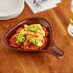 Acopa 18 oz. Brown Stoneware Fry Pan Server - 12/Case