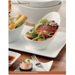 Libbey BW-16 Chef's Selection II .75 oz. Ultra Bright White Porcelain Spoon - 36/Case