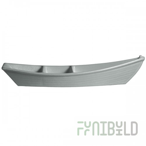 G.E.T. Enterprises BT320ST Bugambilia 3.6 Qt. Classic Textured Finish Steel Resin-Coated Aluminum Deep Boat with Dividers