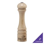 Chef Specialties 10255 Professional Series Customizable Imperial Natural Finish Salt / Pepper Shaker - 10 Chef Specialties 10255 Professional Series Customizable Imperial Natural Finish Salt / Pepper Shaker - 10