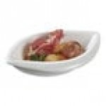 Solia Pasta Conchiglie 1 oz. White Porcelain Mini Dish - 144/Case Solia Pasta Conchiglie 1 oz. White Porcelain Mini Dish - 144/Case
