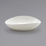 Front of the House Tides 6 oz. Semi-Matte Scallop Oval Porcelain Ramekin - 6/Case Front of the House Tides 6 oz. Semi-Matte Scallop Oval Porcelain Ramekin - 6/Case