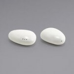 Front of the House Tides 6 oz. Semi-Matte Scallop Oval Porcelain Ramekin - 6/Case Front of the House Tides 6 oz. Semi-Matte Scallop Oval Porcelain Ramekin - 6/Case