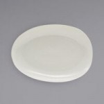 Front of the House Tides 6 oz. Semi-Matte Scallop Oval Porcelain Ramekin - 6/Case Front of the House Tides 6 oz. Semi-Matte Scallop Oval Porcelain Ramekin - 6/Case