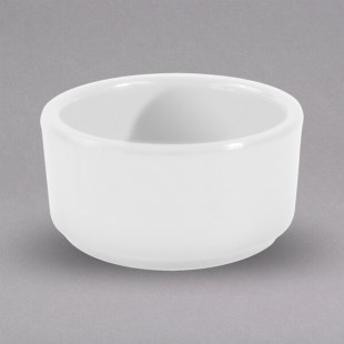 Elite Global Solutions B216SM-W 1.5 oz. White Round Melamine Ramekin - 12/Case