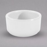 Elite Global Solutions B216SM-W 1.5 oz. White Round Melamine Ramekin - 12/Case