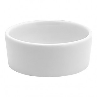 Front of the House Soho 3 oz. Bright White Round Porcelain Ramekin - 12/Case Front of the House Soho 3 oz. Bright White Round Porcelain Ramekin - 12/Case