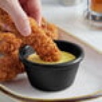 Acopa 4 oz. Black Smooth Melamine Ramekin - 12/Case Acopa 4 oz. Black Smooth Melamine Ramekin - 12/Case