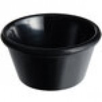 Acopa 4 oz. Black Smooth Melamine Ramekin - 12/Case Acopa 4 oz. Black Smooth Melamine Ramekin - 12/Case
