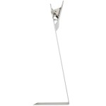 Menu Solutions MTCL-46 Alumitique Aluminum Menu Tent with Clip - Brushed Finish - 4 Menu Solutions MTCL-46 Alumitique Aluminum Menu Tent with Clip - Brushed Finish - 4