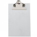 Menu Solutions MTCL-46 Alumitique Aluminum Menu Tent with Clip - Brushed Finish - 4 Menu Solutions MTCL-46 Alumitique Aluminum Menu Tent with Clip - Brushed Finish - 4