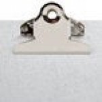 Menu Solutions MTCL-46 Alumitique Aluminum Menu Tent with Clip - Brushed Finish - 4 Menu Solutions MTCL-46 Alumitique Aluminum Menu Tent with Clip - Brushed Finish - 4
