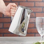 Vollrath 46204 Triennium 73.6 oz. Mirror-Finished Stainless Steel Water Pitcher