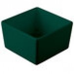 TableCraft CW4024HGN Contemporary Collection Hunter Green 1 Qt. Straight Sided Bowl