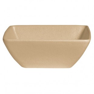 G.E.T. Enterprises BSD26LT Bugambilia 5.9 Qt. Classic Textured Finish Latte Resin-Coated Aluminum Square Serving Bowl
