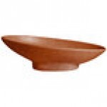 G.E.T. Enterprises BO204T Bugambilia 1.4 Qt. Classic Textured Finish Terracotta Resin-Coated Aluminum Deep Large Oval Sphere