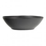 10 Strawberry Street Matte Wave 103 oz. Round Black Stoneware Serving Bowl - 4/Case