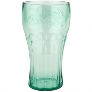 GET 1132-JC Bell 32 oz. Jade Coca-Cola® SAN Plastic Soda Glass - 72/Case