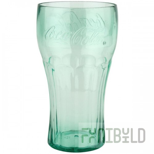 GET 1132-JC Bell 32 oz. Jade Coca-Cola® SAN Plastic Soda Glass - 72/Case