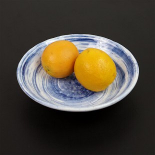 Elite Global Solutions D92R Van Gogh Navy 42 oz. Round Melamine Bowl - 6/Case
