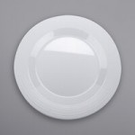 GET B-14-MN-W Minski 16 oz. White Glazed Textured Rim Melamine Bowl - 12/Case