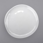 GET B-42-AM-W Arctic Mill 1.3 Qt. White Glazed Irregular Round Bowl - 12/Case