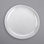 GET B-42-AM-W Arctic Mill 1.3 Qt. White Glazed Irregular Round Bowl - 12/Case