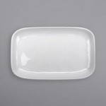 GET B-42-AM-W Arctic Mill 1.3 Qt. White Glazed Irregular Round Bowl - 12/Case