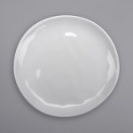 GET B-42-AM-W Arctic Mill 1.3 Qt. White Glazed Irregular Round Bowl - 12/Case
