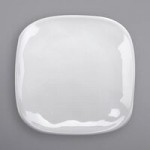 GET B-42-AM-W Arctic Mill 1.3 Qt. White Glazed Irregular Round Bowl - 12/Case