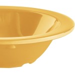Acopa Foundations 4 oz. Yellow Narrow Rim Melamine Fruit Dish - 12/Case