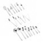 Acopa Edgeworth 19-Piece 18/8 Stainless Steel Extra Heavy Weight Serving Utensils Set