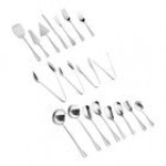 Acopa Edgeworth 19-Piece 18/8 Stainless Steel Extra Heavy Weight Serving Utensils Set