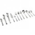 Acopa Edgeworth 19-Piece 18/8 Stainless Steel Extra Heavy Weight Serving Utensils Set