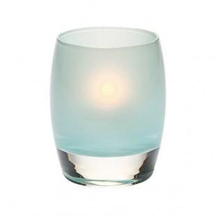 Hollowick 6404SSG Contour Satin Seafoam Glass Votive Hollowick 6404SSG Contour Satin Seafoam Glass Votive