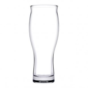 Pasabahce Revival from Steelite International 16 oz. Stackable Rim Tempered Pilsner Glass - 24/Case