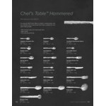 Oneida Chef's Table Hammered by 1880 Hospitality B327FOYF 6 Oneida Chef's Table Hammered by 1880 Hospitality B327FOYF 6