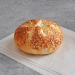 Original Bagels Tribute Baking Company New York Style Asiago Cheese Bagel 4 oz. - 90/Case
