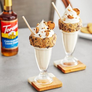Torani Chocolate Chip Cookie Dough Flavoring Syrup 750 mL Glass Bottle