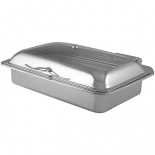 Spring USA Reflection Full Size Rectangular Stainless Steel Induction Chafer with Glass Lid 2171-6 Spring USA Reflection Full Size Rectangular Stainless Steel Induction Chafer with Glass Lid 2171-6