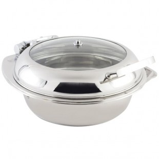 Bon Chef 20300 6 Qt. Induction Chafing Dish with Glass Lid Bon Chef 20300 6 Qt. Induction Chafing Dish with Glass Lid