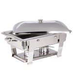 Vollrath 46518 9 Qt. Orion Lift-Off Rectangular Chafer Full Size