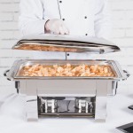 Vollrath 46518 9 Qt. Orion Lift-Off Rectangular Chafer Full Size
