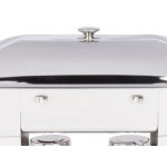 Vollrath 46518 9 Qt. Orion Lift-Off Rectangular Chafer Full Size