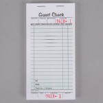 Adams 525SWMT 1-Part White / Green Guest Check Book with Receipt Stub - 6/Case